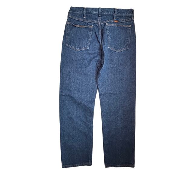 Rustler Medium Blue Denim Pants Mens 34x30 Workwear Jeans - Picture 2 of 5